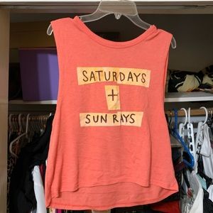 “Saturdays + Sun Rays” Sleveless Crop top